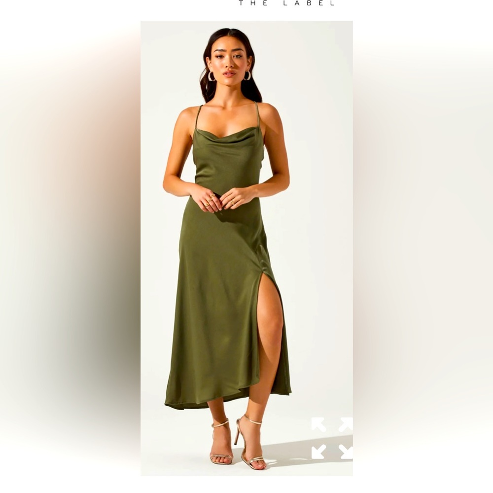 ASTR THE LABEL GAIA MIDI DRESS XS